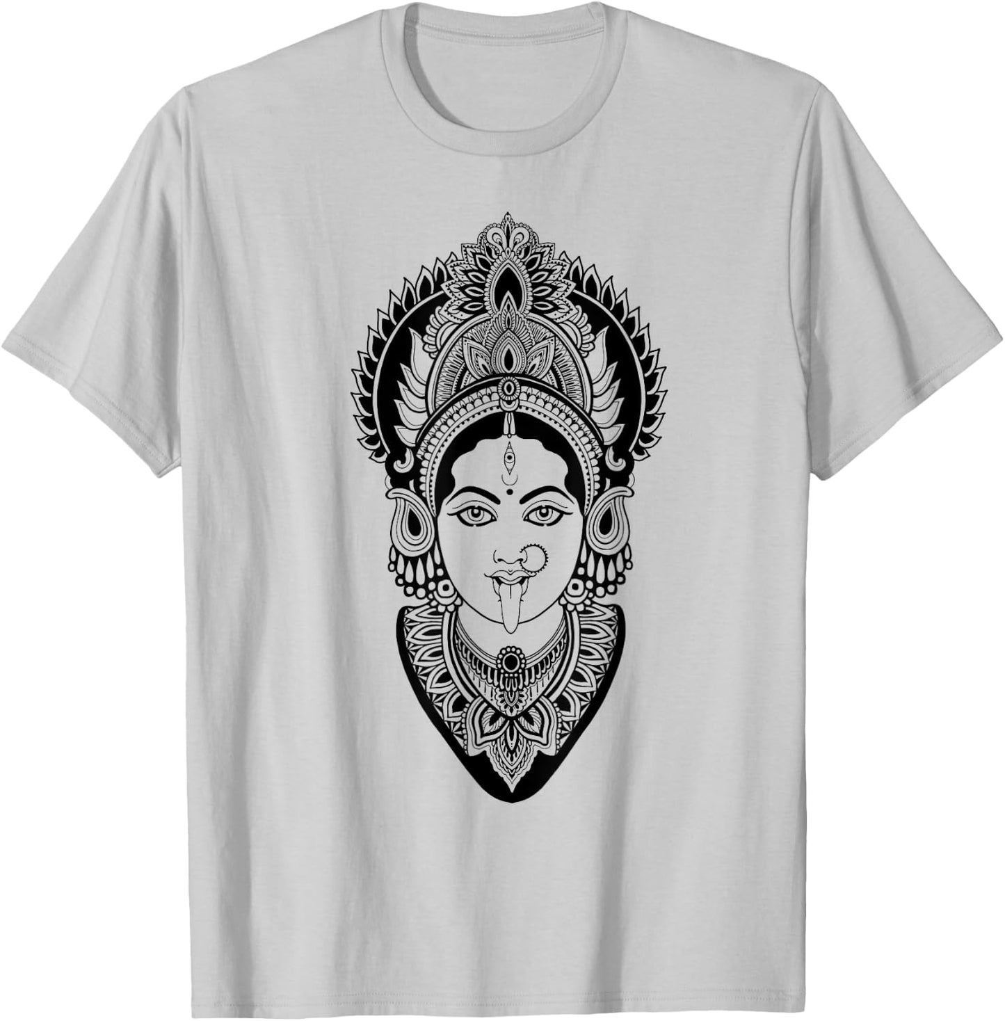 Kali Goddess deity Indian India Hindu yoga T shirt T-Shirt - T-Shirt | Ash