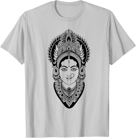 Kali Goddess deity Indian India Hindu yoga T shirt T-Shirt - T-Shirt | Ash
