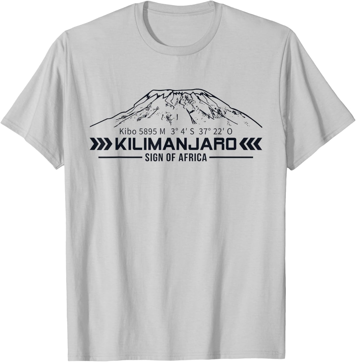 Kilimanjaro Kilimanjaro Kibo Africa Mountaineering Adventure , gray T-Shirt - T-Shirt | Ash