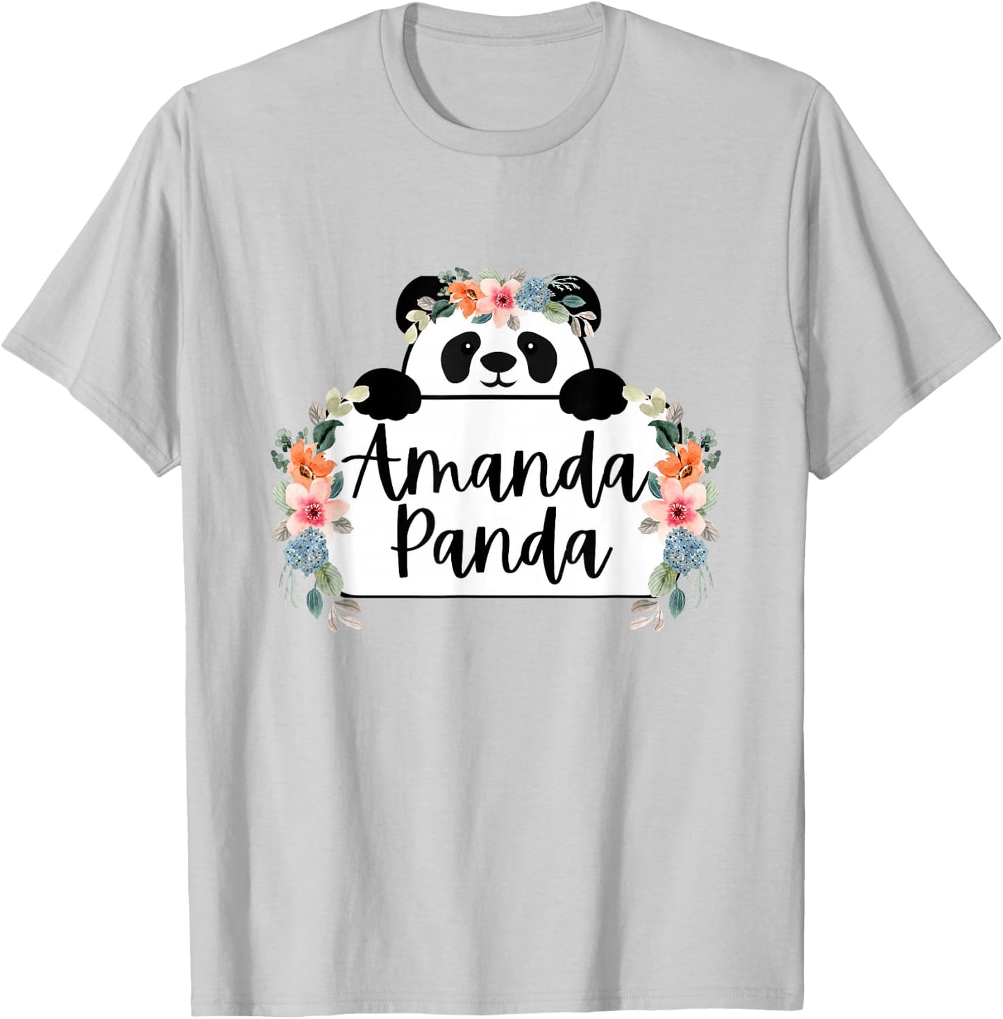 Amanda Panda Nickname T-Shirt - T-Shirt | Ash