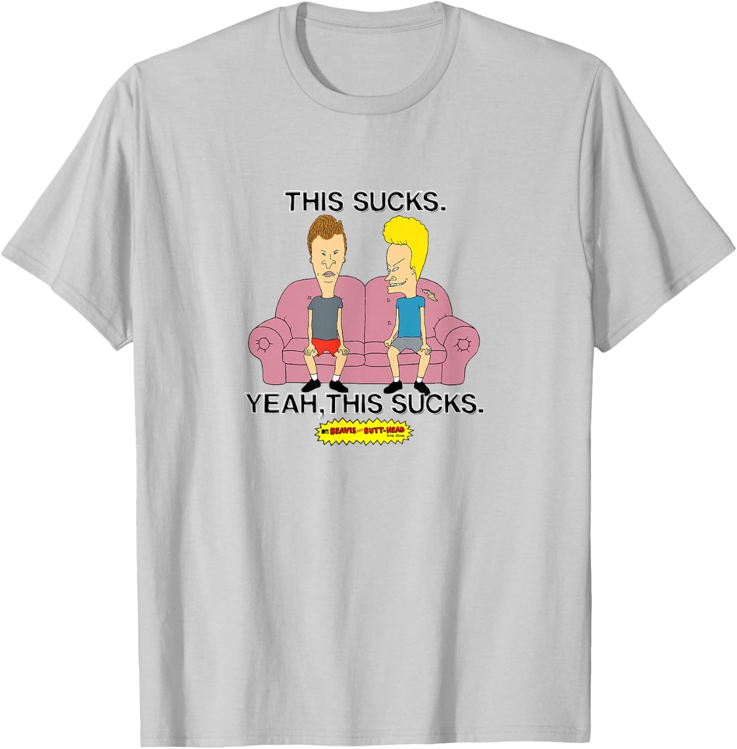 Beavis and Butthead - This Sucks T-Shirt - T-Shirt | Ash