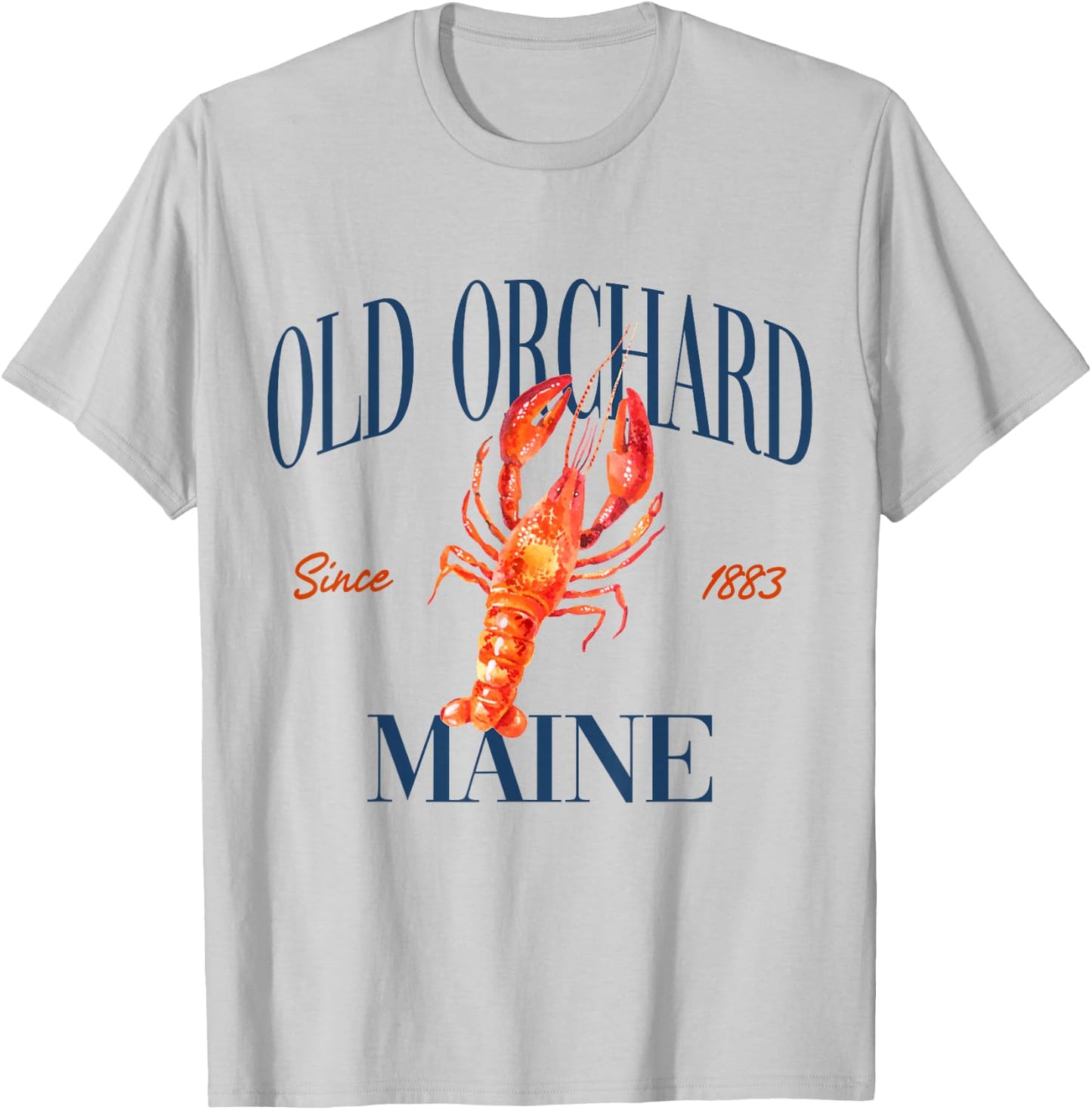 Old Orchard Maine Est. 1883 - Old Money, Retro, Classic T-Shirt - T-Shirt | Ash
