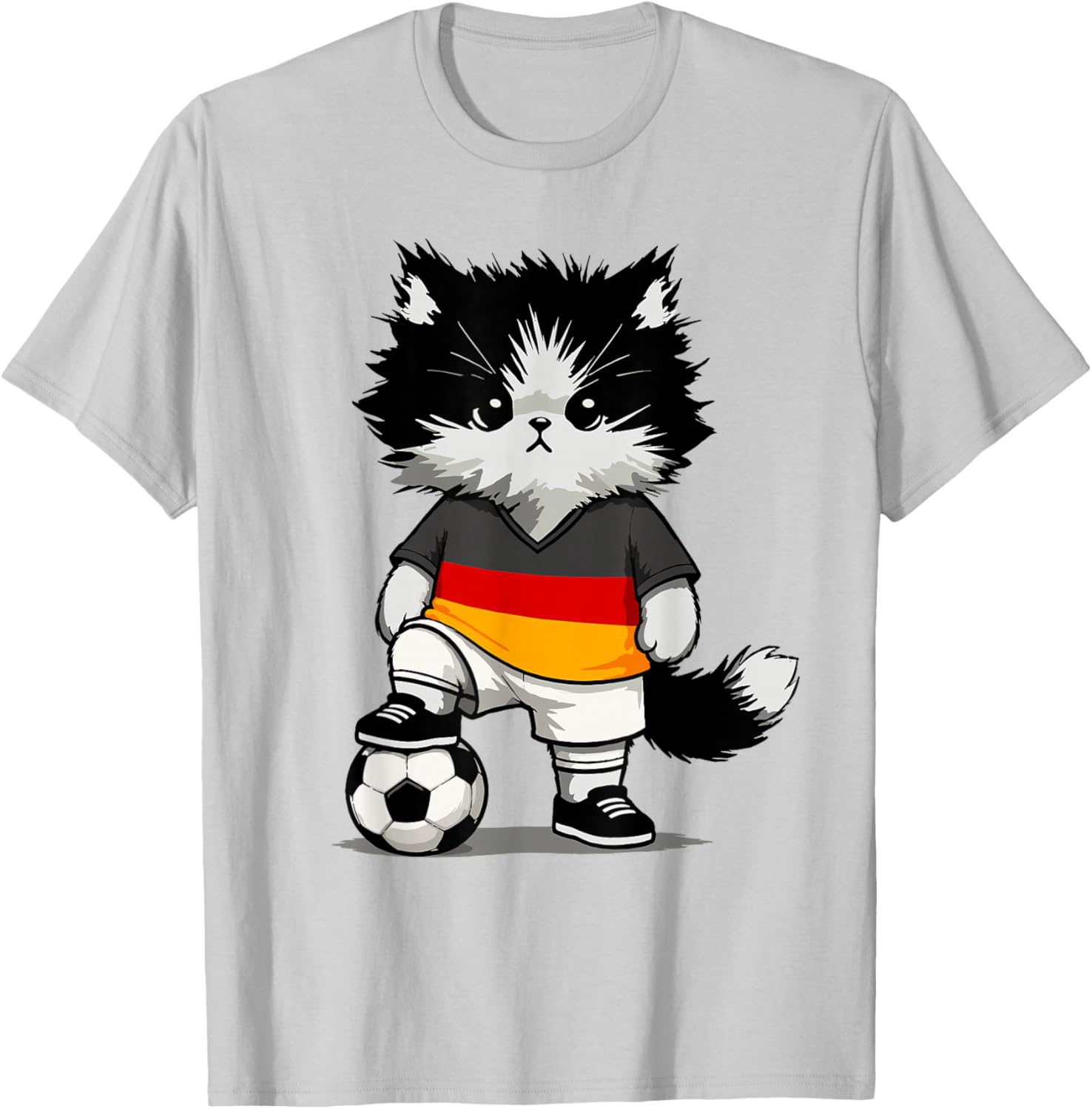 Deutschlandflagge Herren Damen Kinder Deutschland T-Shirt - T-Shirt | Ash