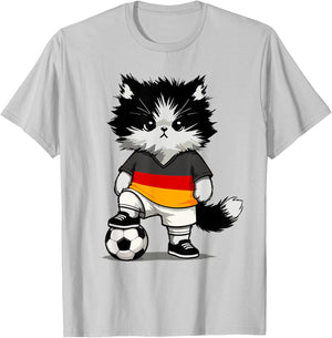 Deutschlandflagge Herren Damen Kinder Deutschland T-Shirt - T-Shirt | Ash