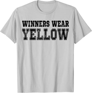 Winners Wear Yellow Color Team Spirit Game War Camp Parent T-Shirt - T-Shirt | Ash