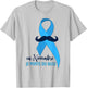 Blue Ribbon Prostate Cancer November Awareness T-Shirt - T-Shirt | Ash