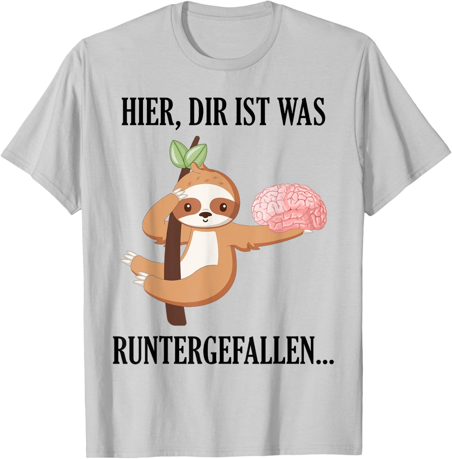 Dir Ist Was Runtergefallen Spruch Lustig Humor Faulti T-Shirt - T-Shirt | Ash