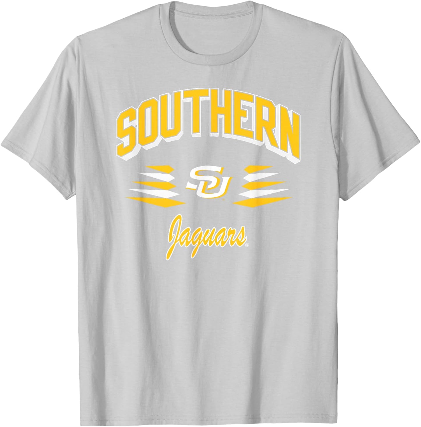 Southern Jaguars Retro Diamond Blue Officially Licensed T-Shirt - T-Shirt | Ash