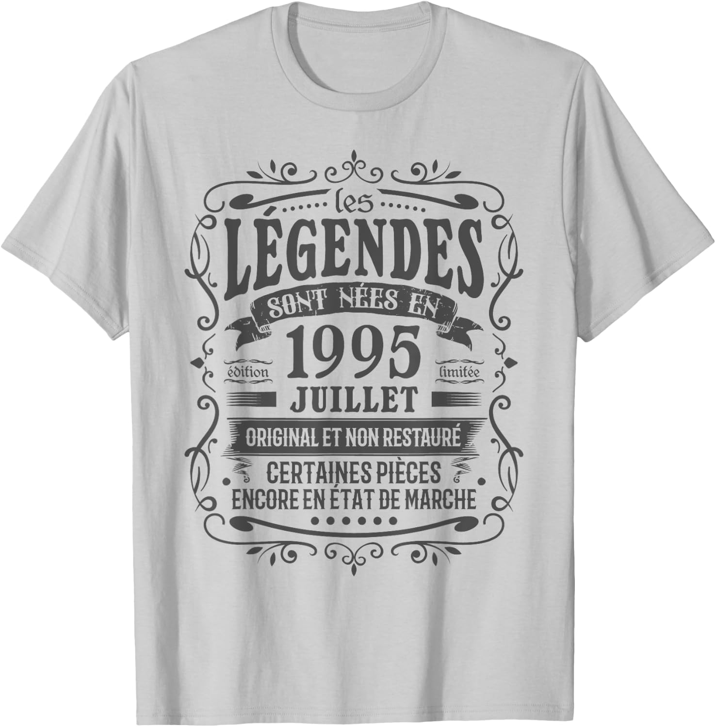 July 1995 Birthday 30 years Man Born In July 1995 T-Shirt - T-Shirt | Ash