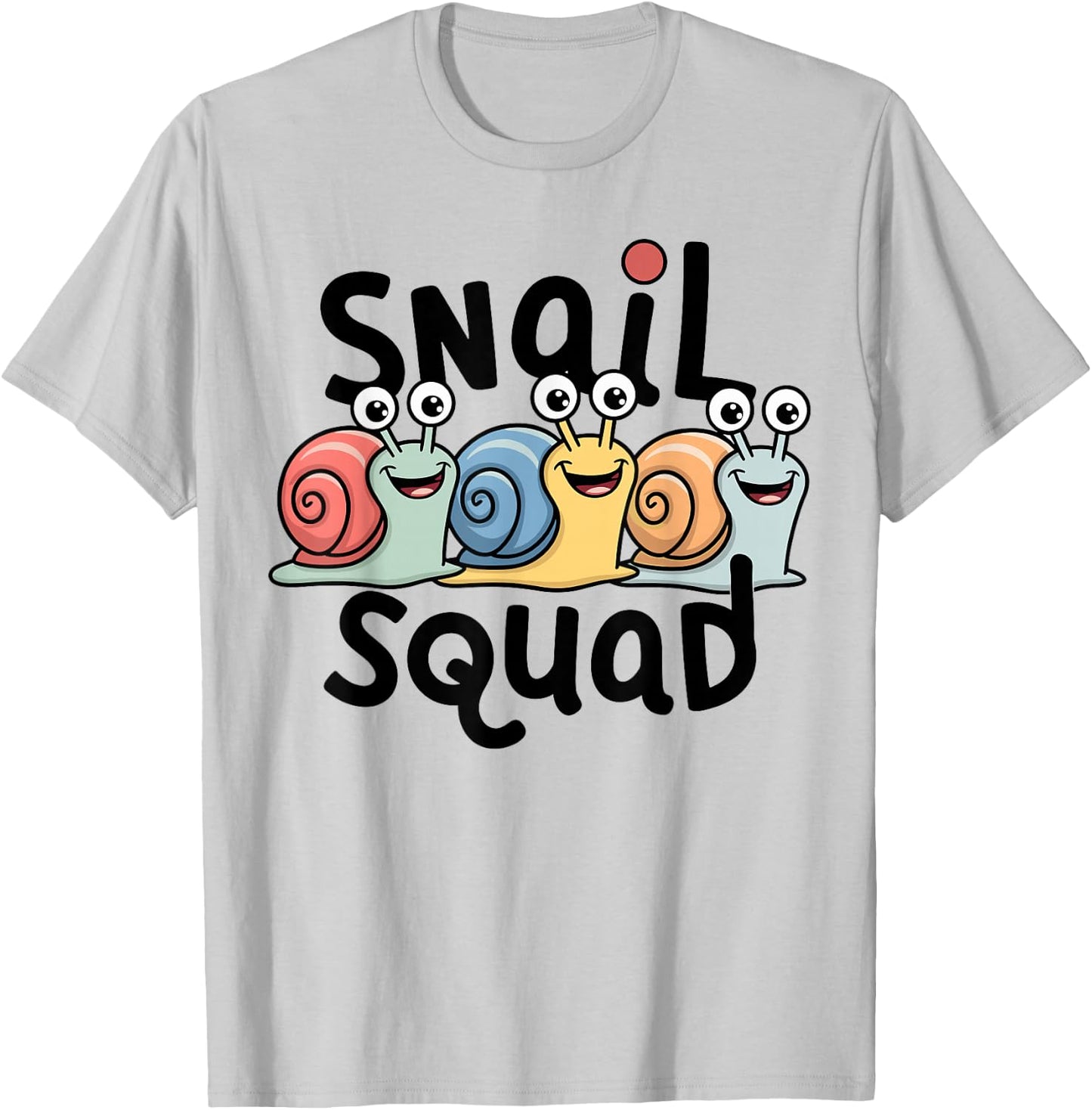 Snail Squad Design for Snail Lover Stuff | Kids Snail T-Shirt - T-Shirt | Ash