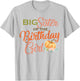 Big Sister of the Birthday Girl Halloween Birthday Pumpkin T-Shirt - T-Shirt | Ash