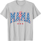 Mama Dada Mini 4th of July American Family Matching T-Shirt - T-Shirt | Ash