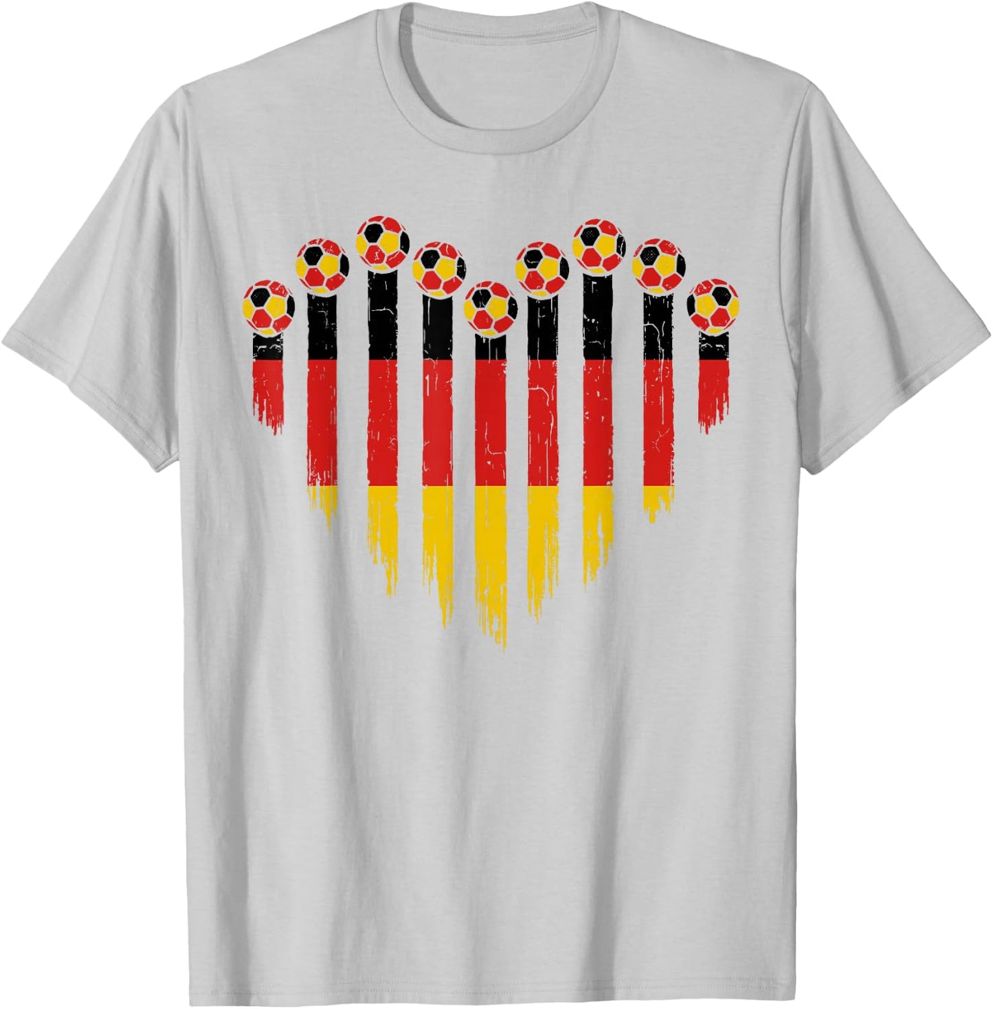 Deutsche Flagge Neuheit Deutschland T-Shirt - T-Shirt | Ash