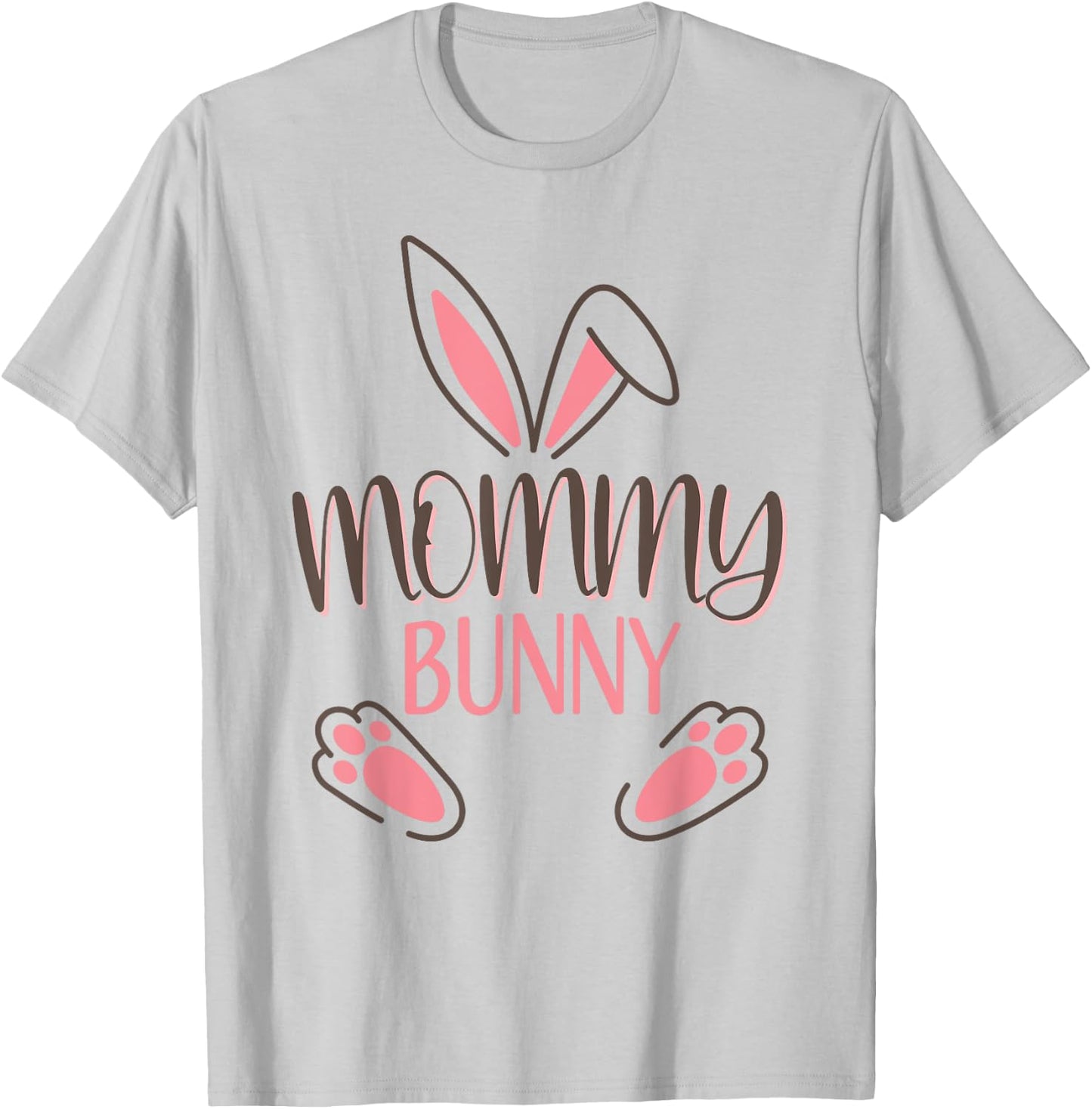 Mommy Bunny Easter Costume Mom Mother T-Shirt - T-Shirt | Ash