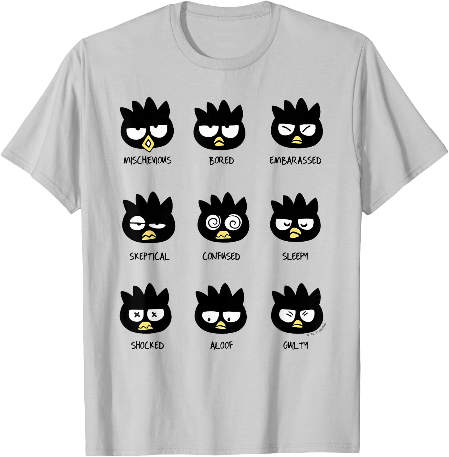 Badtz - Maru Different Moods T-Shirt - T-Shirt | Ash