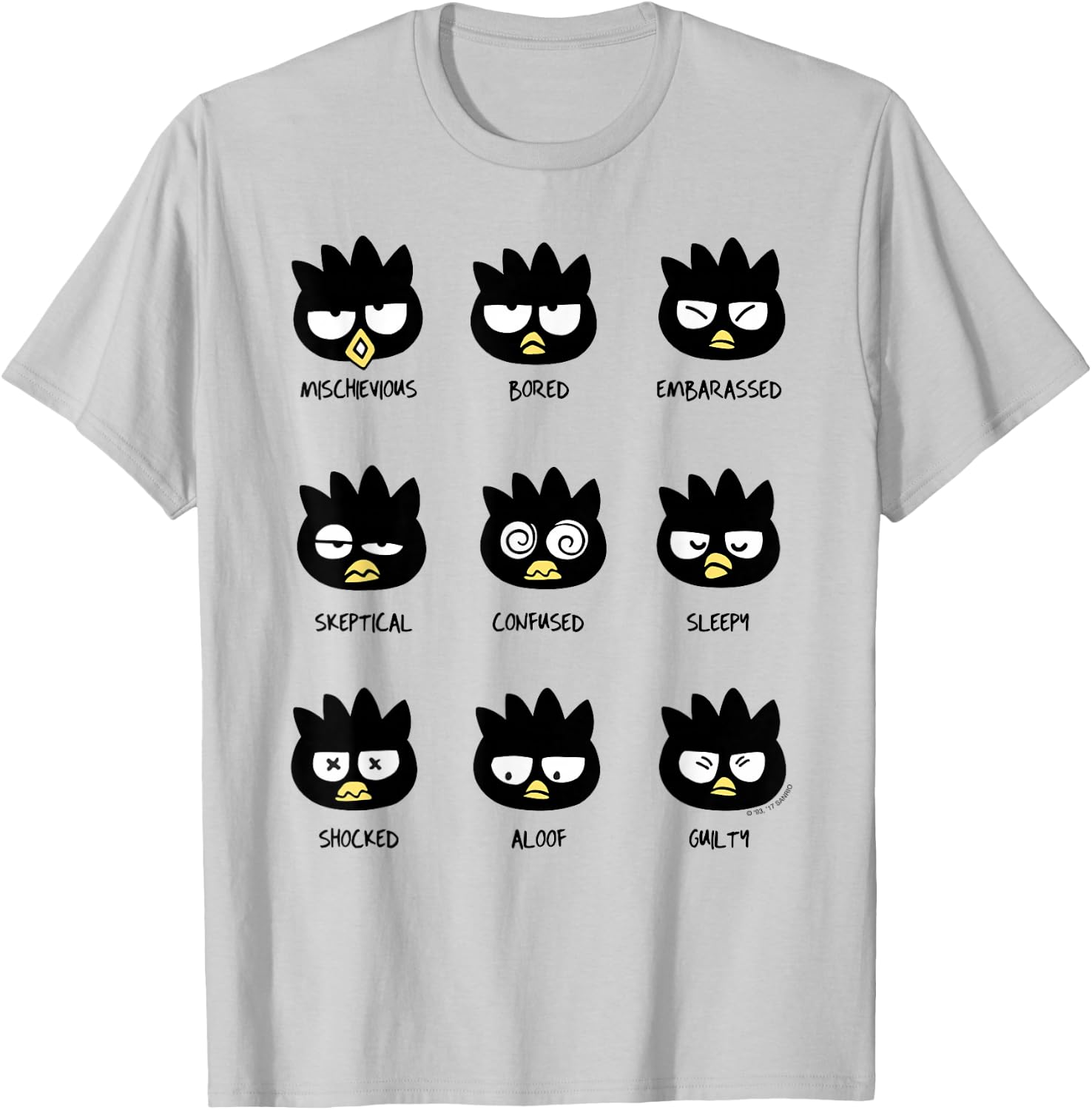 Badtz - Maru Different Moods T-Shirt - T-Shirt | Ash