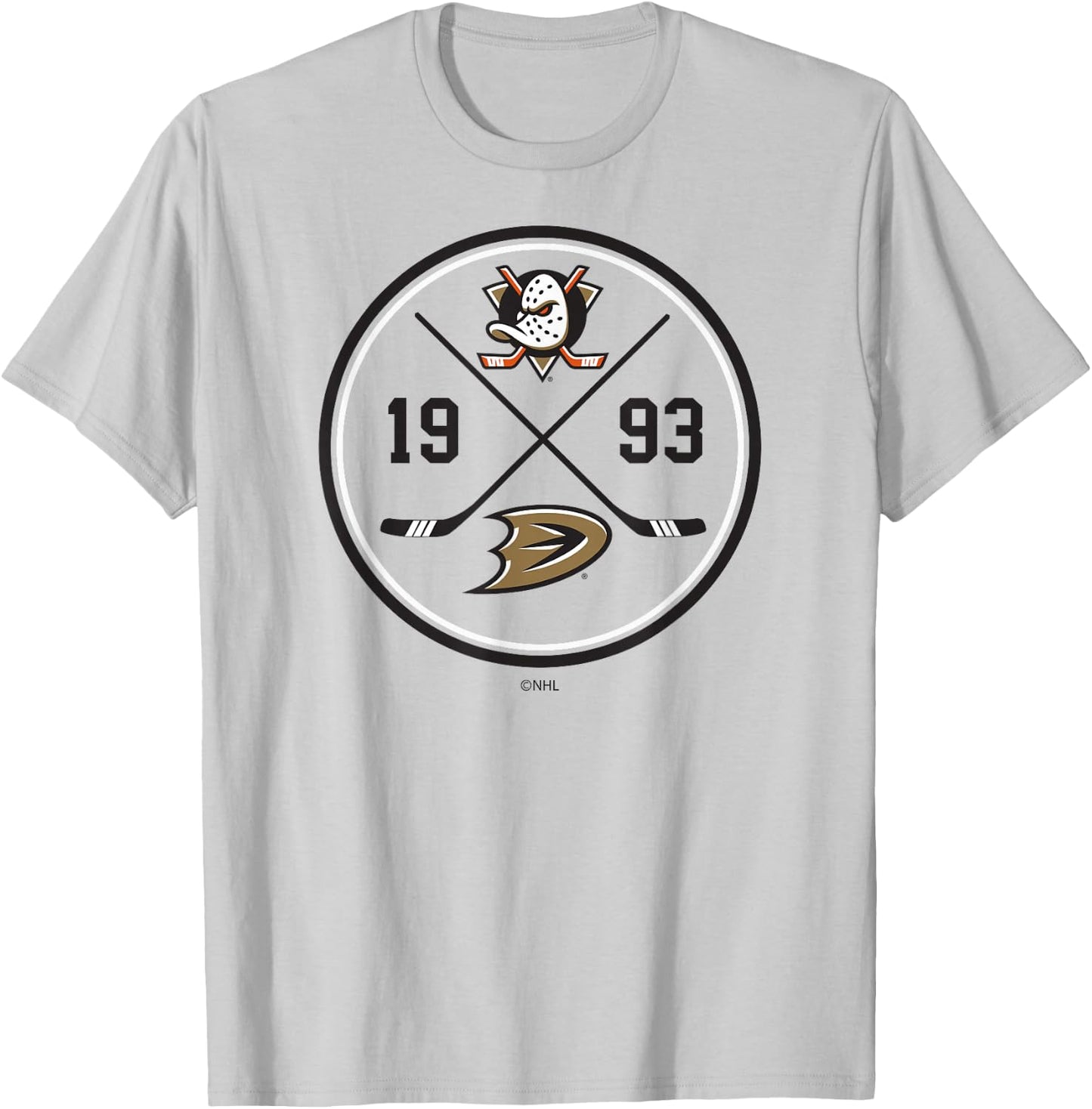 Anaheim Ducks Prize Orange Officially Licensed T-Shirt - T-Shirt | Ash