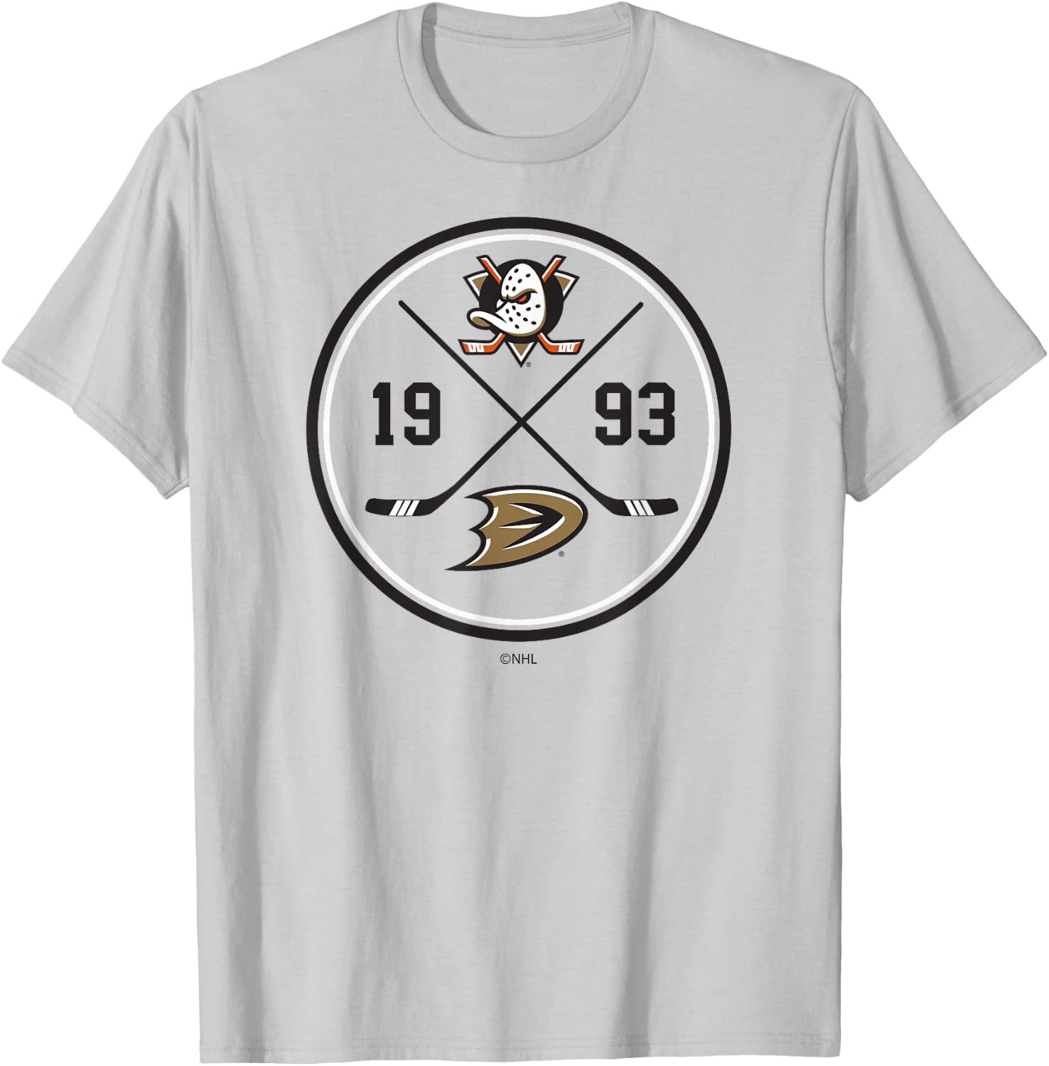 Anaheim Ducks Prize Orange Officially Licensed T-Shirt - T-Shirt | Ash