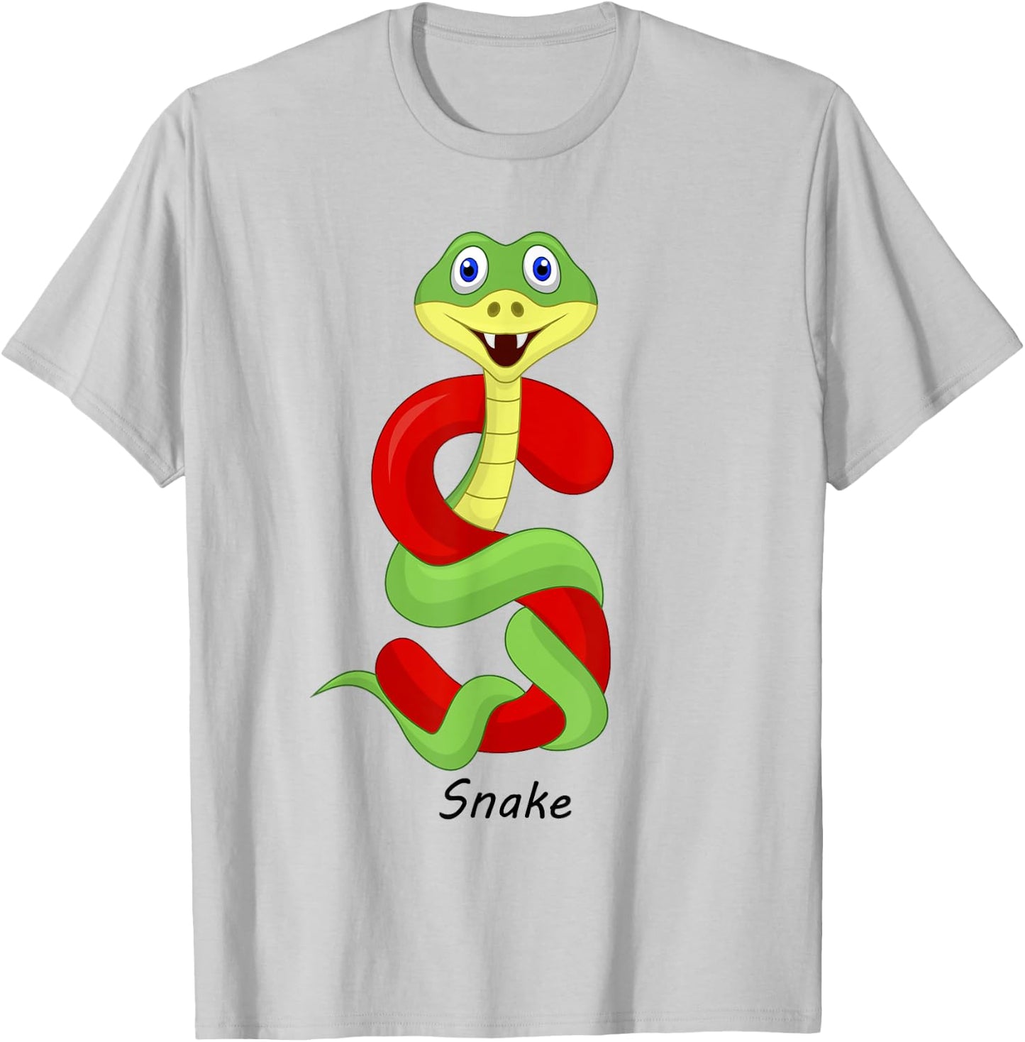 Children's Letters Motif S Like Snake T-Shirt - T-Shirt | Ash
