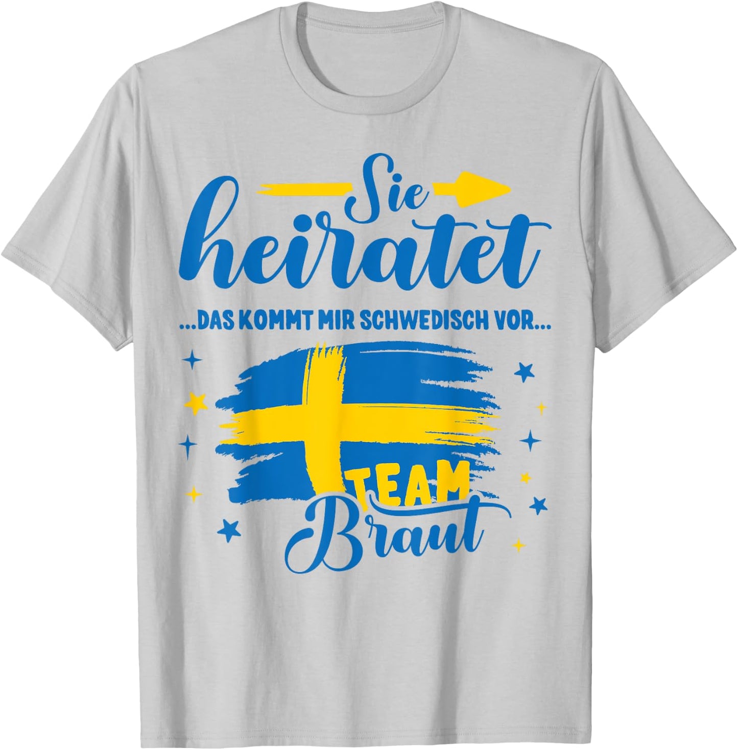 JGA Frauen Schweden Poltern Junggesellinnenabschied T-Shirt - T-Shirt | Ash