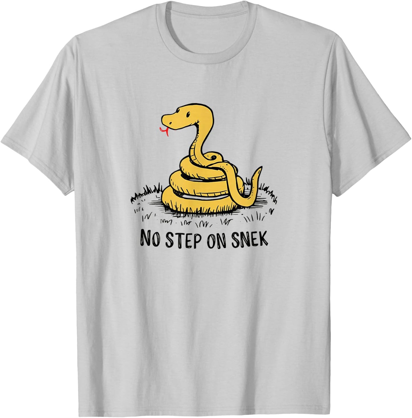 No Step on Snek Funny Parody Meme T-Shirt - T-Shirt | Ash