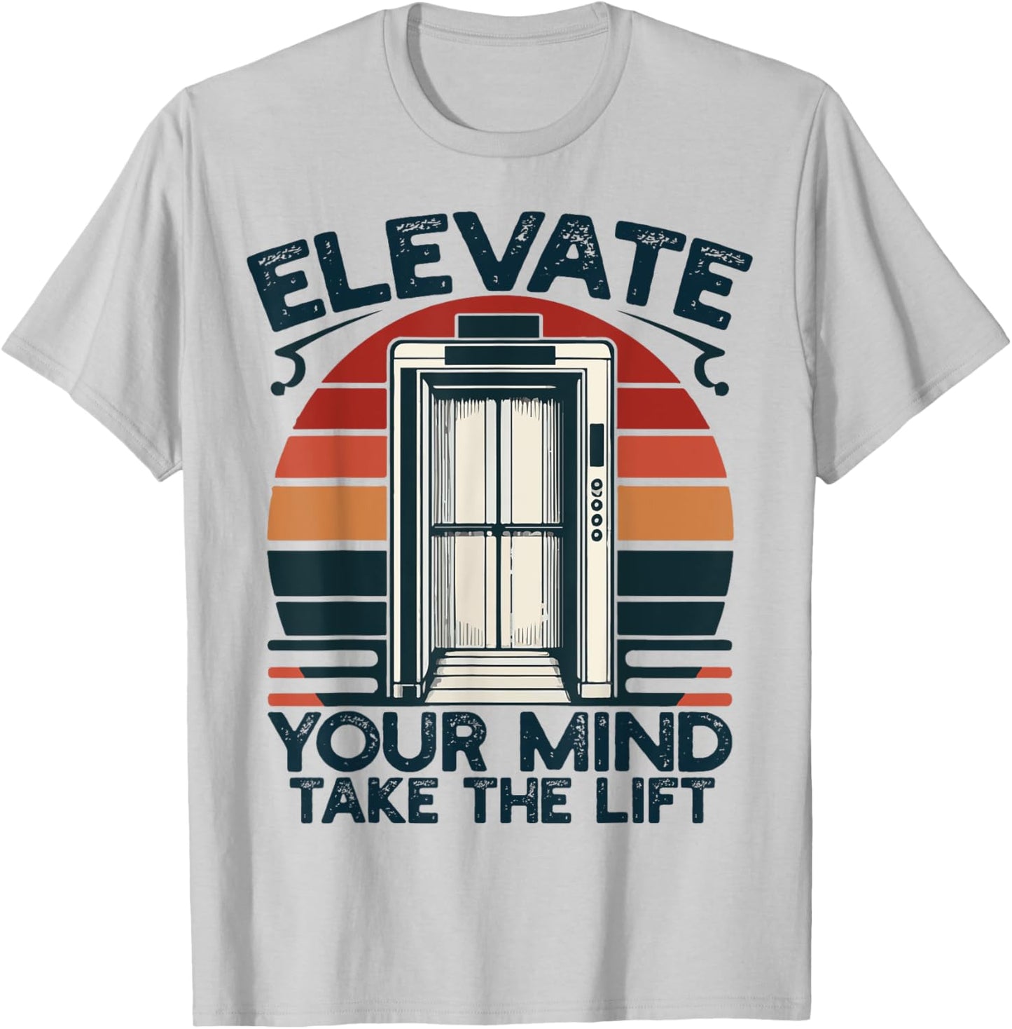 Elevate your mind, take the lift Funny Elevator Mechanic Boy T-Shirt - T-Shirt | Ash