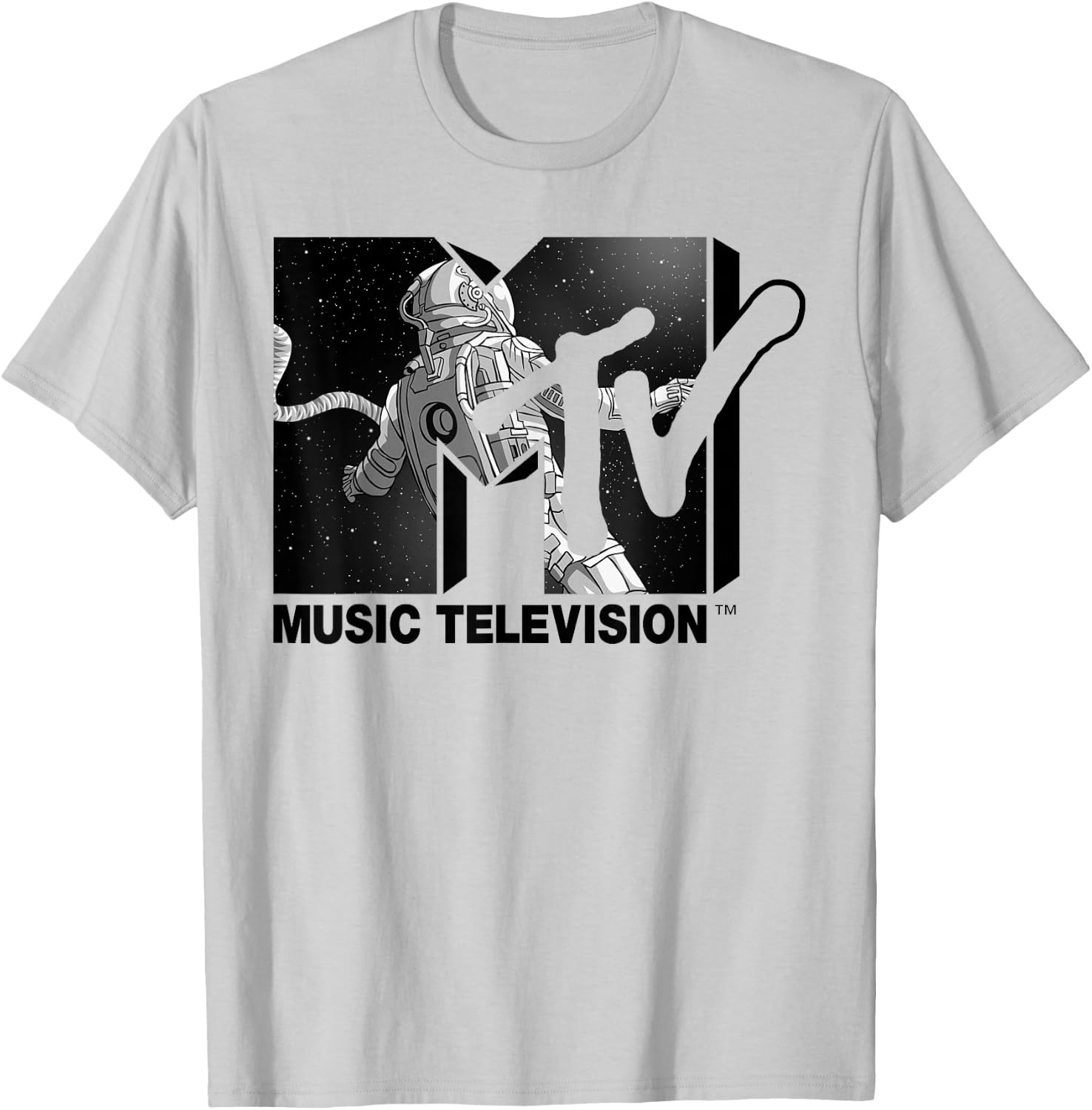 Mademark x MTV - MTV Astronaut Stratosphere Footage T-Shirt - T-Shirt | Ash