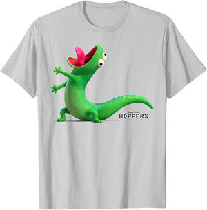 Disney Pixar Hoppers Tom Lizard Yelling Funny Pose T-Shirt - T-Shirt | Ash