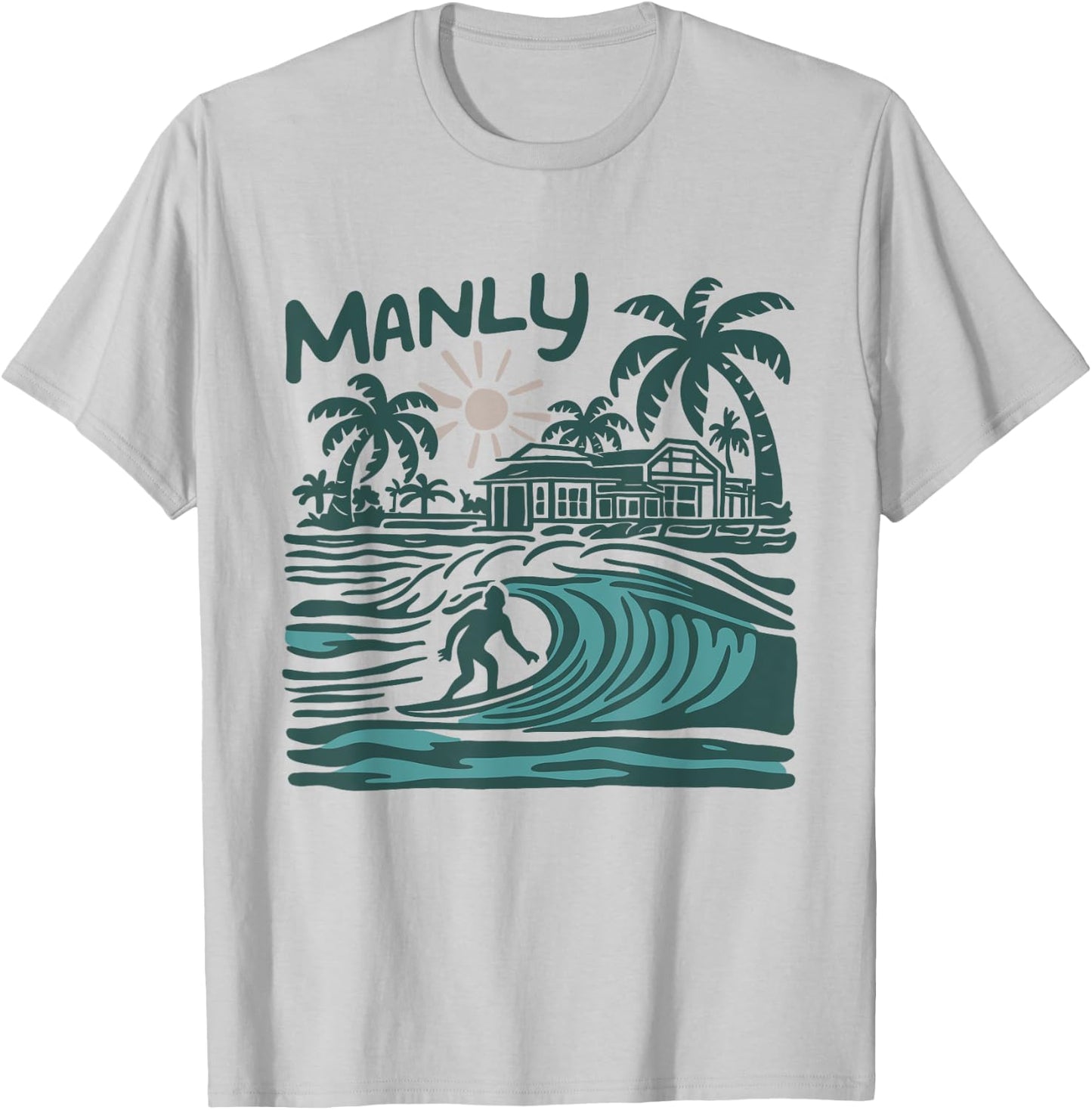 Australia Manly Beach T-Shirt - T-Shirt | Ash