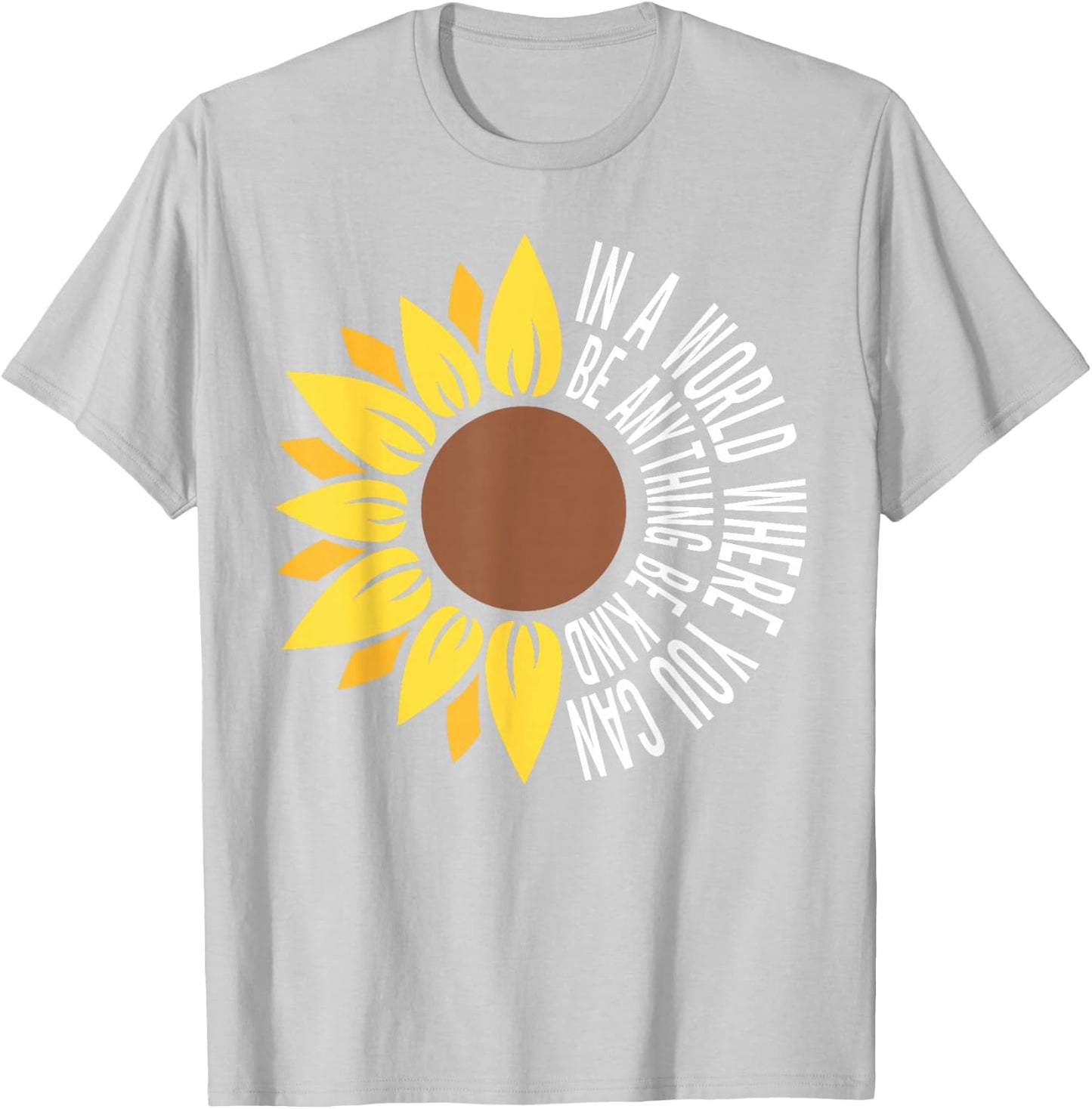 Sunflower Unity Day Orange Anti Bullying Be Kind Unity Day T-Shirt - T-Shirt | Ash