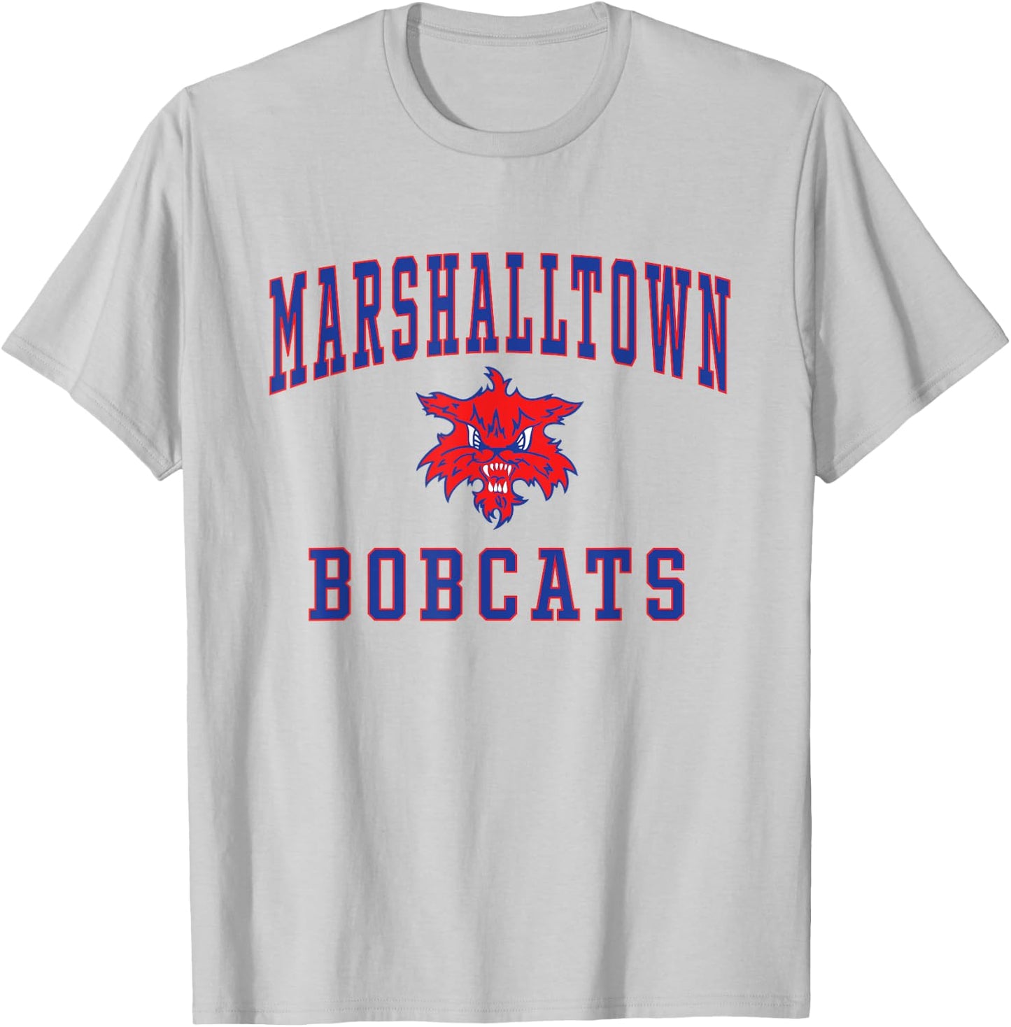 Marshalltown High School Bobcats C1 T-Shirt - T-Shirt | Ash