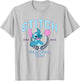 Disney Lilo & Stitch Volleyball Team Cute Stitch Chest Logo T-Shirt - T-Shirt | Ash