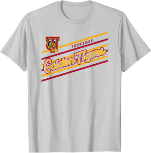 Tuskegee Golden Tigers Retro Performer Gray T-Shirt - T-Shirt | Ash