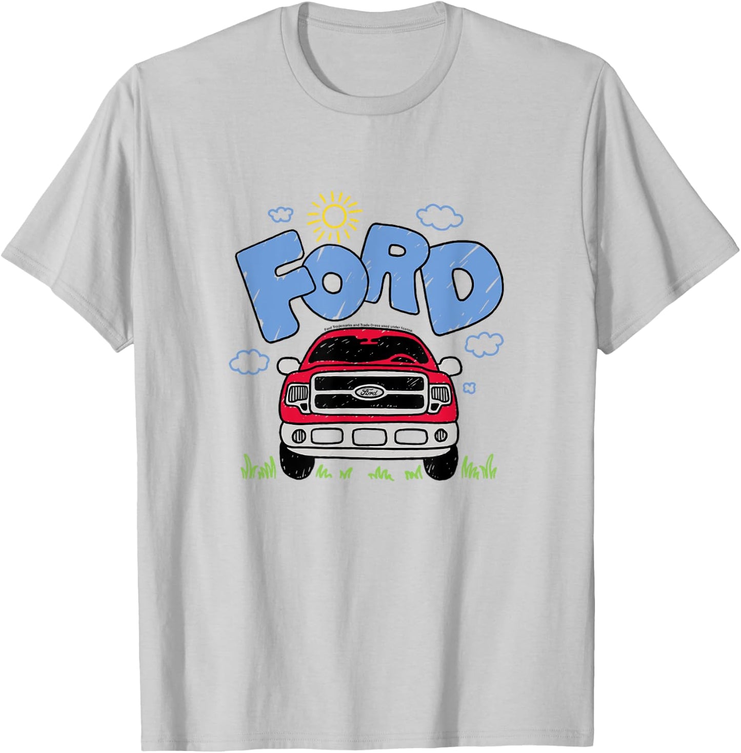 Ford F150 Doodle 2009 T-Shirt - T-Shirt | Ash