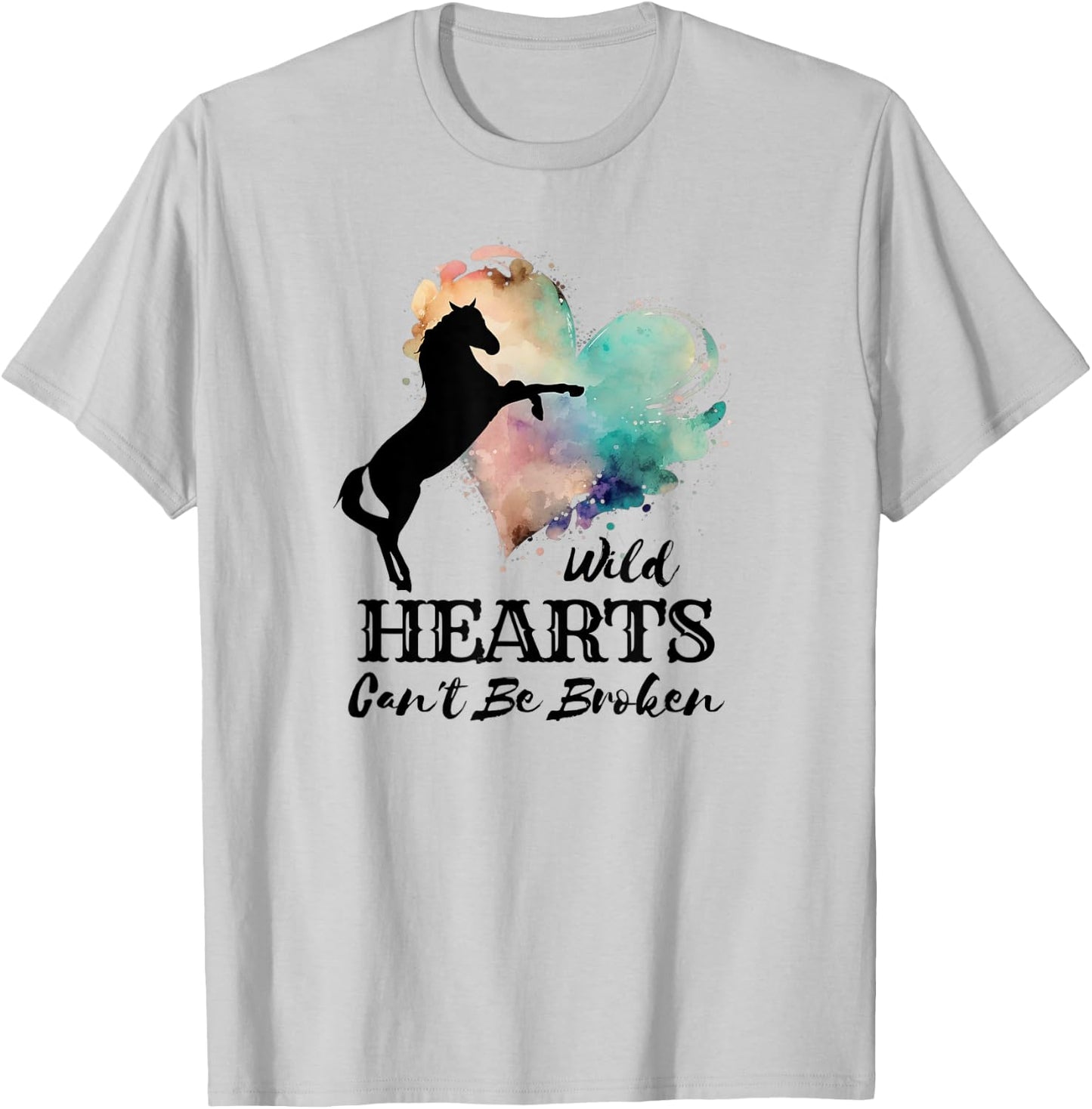 Wild Hearts Can't Be Broken Horse T-Shirt - T-Shirt | Ash