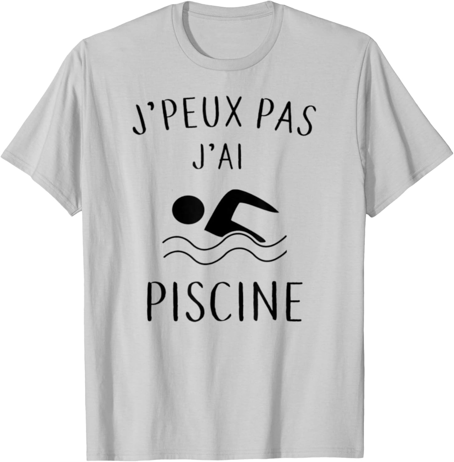 Je peux pas j'ai piscine - Funny Swimming Gift , white, S T-Shirt - T-Shirt | Ash