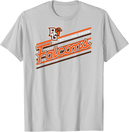Bowling Green Falcons Retro Performer Gray T-Shirt - T-Shirt | Ash