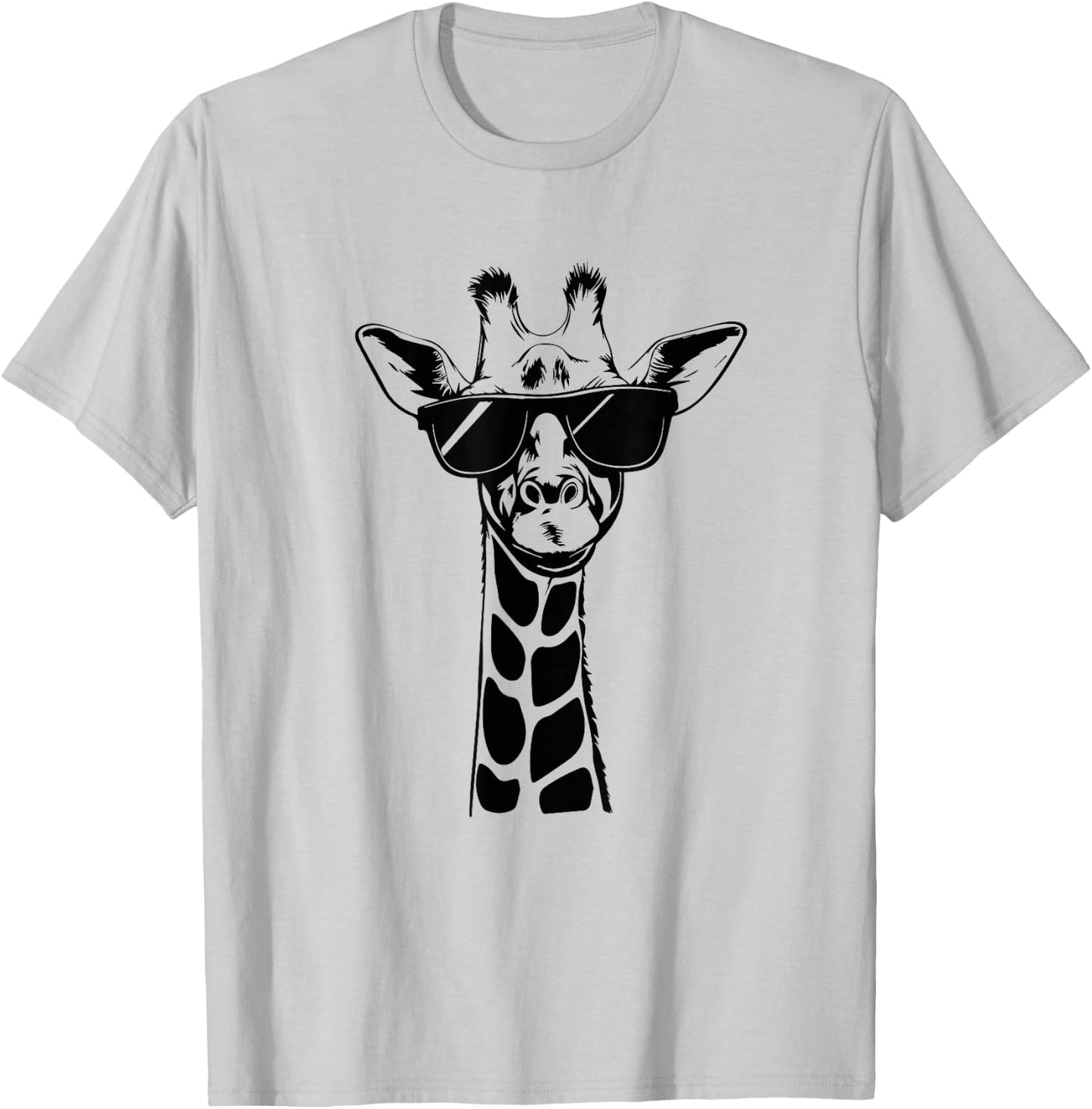 Sunglasses Giraffe T-Shirt - T-Shirt | Ash