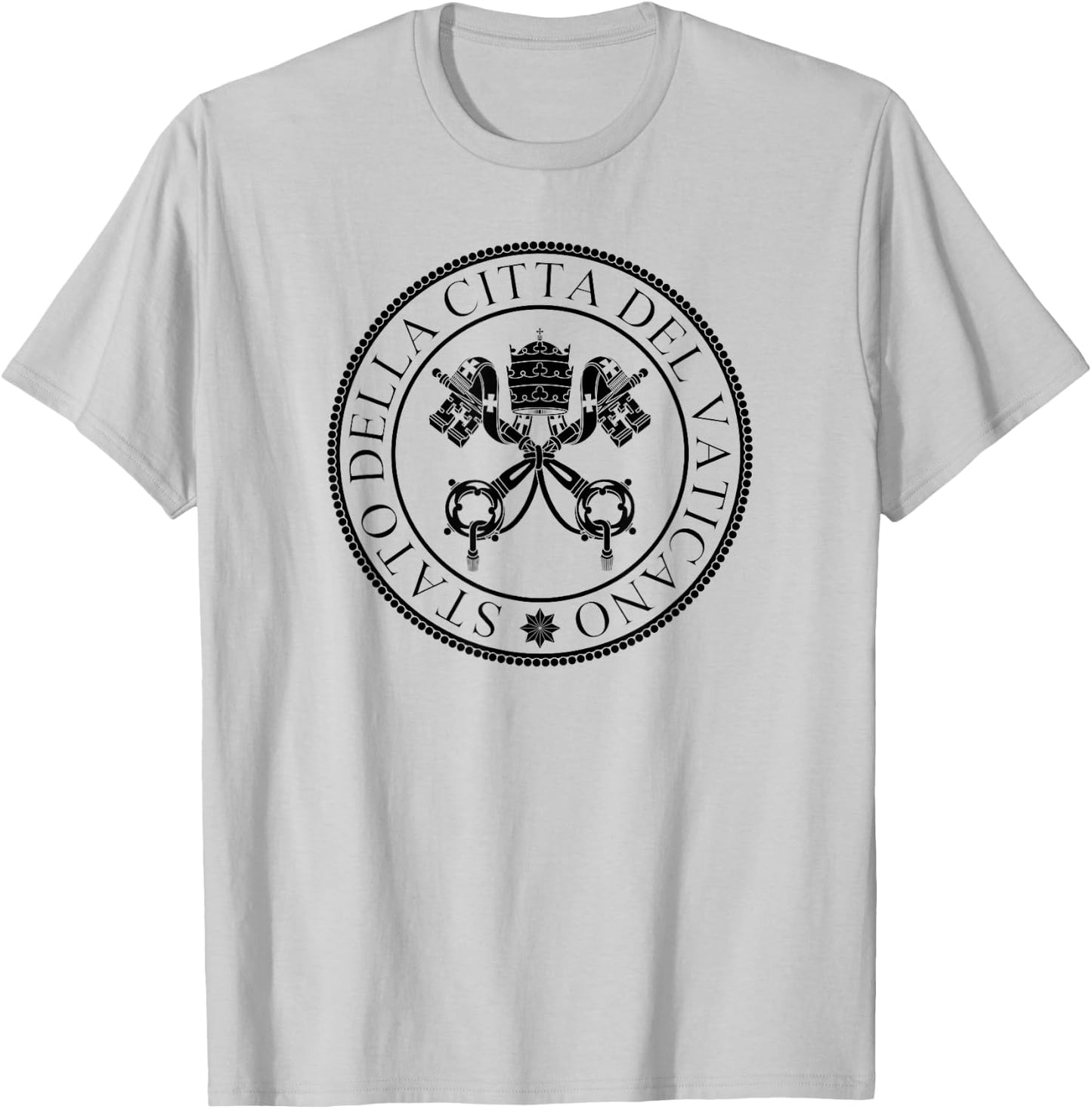 Vatican City State Seal Holy Lake T-Shirt - T-Shirt | Ash