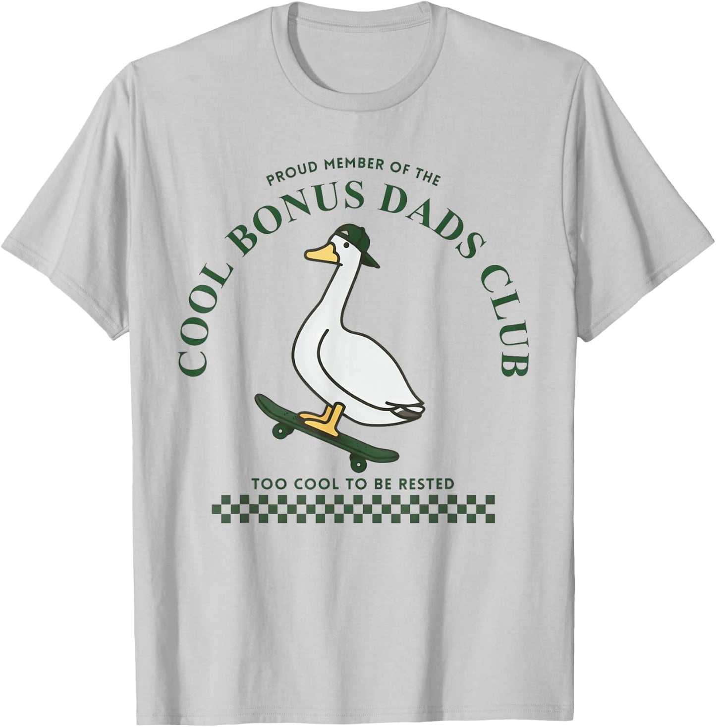 Step Dad, Cool Bonus Dads Club, Father's Day T-Shirt - T-Shirt | Ash