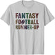 Classic Fantasy Football Runners-Up for Husband, Newcomer, Commish T-Shirt - T-Shirt | Ash