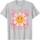 Girl Retro TAYLOR First Name Personalized Groovy Birthday T-Shirt - T-Shirt | Ash