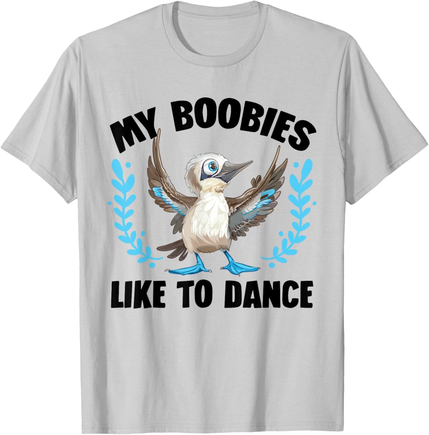 Boobie Bird Plush Seabird Stuffed Animal Blue Footed Booby T-Shirt - T-Shirt | Ash