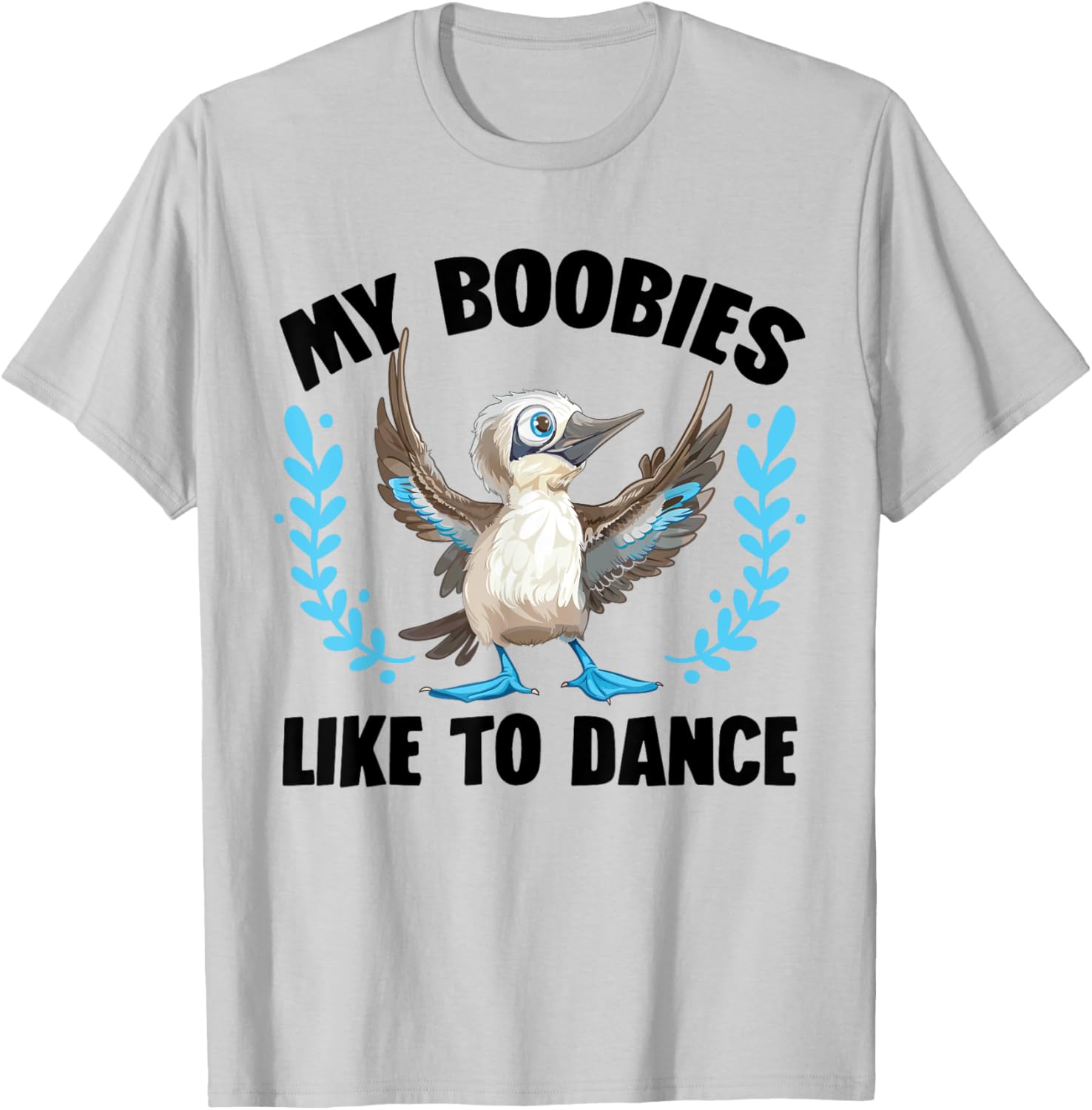 Boobie Bird Plush Seabird Stuffed Animal Blue Footed Booby T-Shirt - T-Shirt | Ash