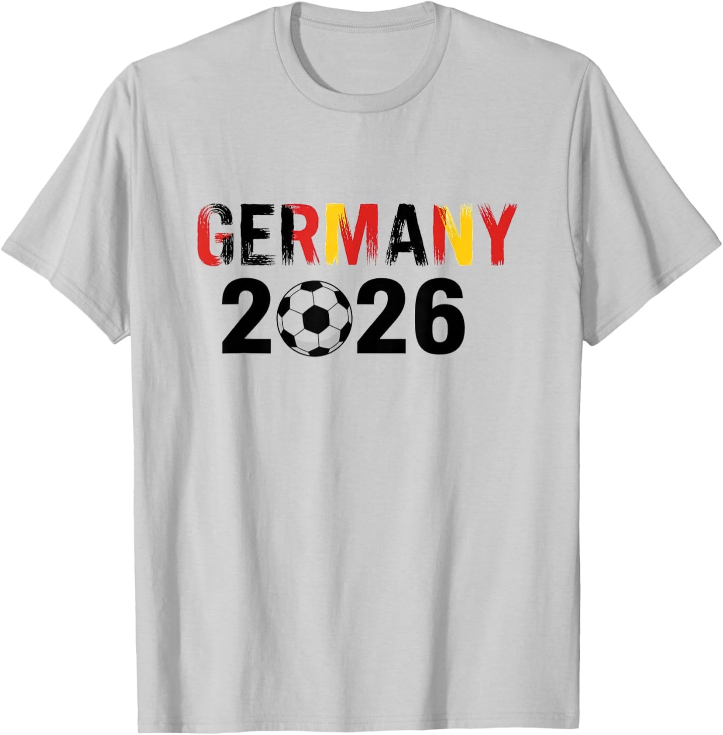 Deutschland 2026 Fußball Fan Trikot 2026 Deutschland T-Shirt - T-Shirt | Ash