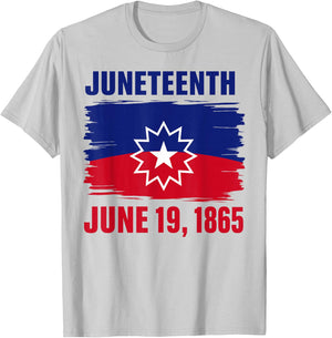 Juneteenth Flag Red White Blue Meaning Black History Freedom T-Shirt - T-Shirt | Ash