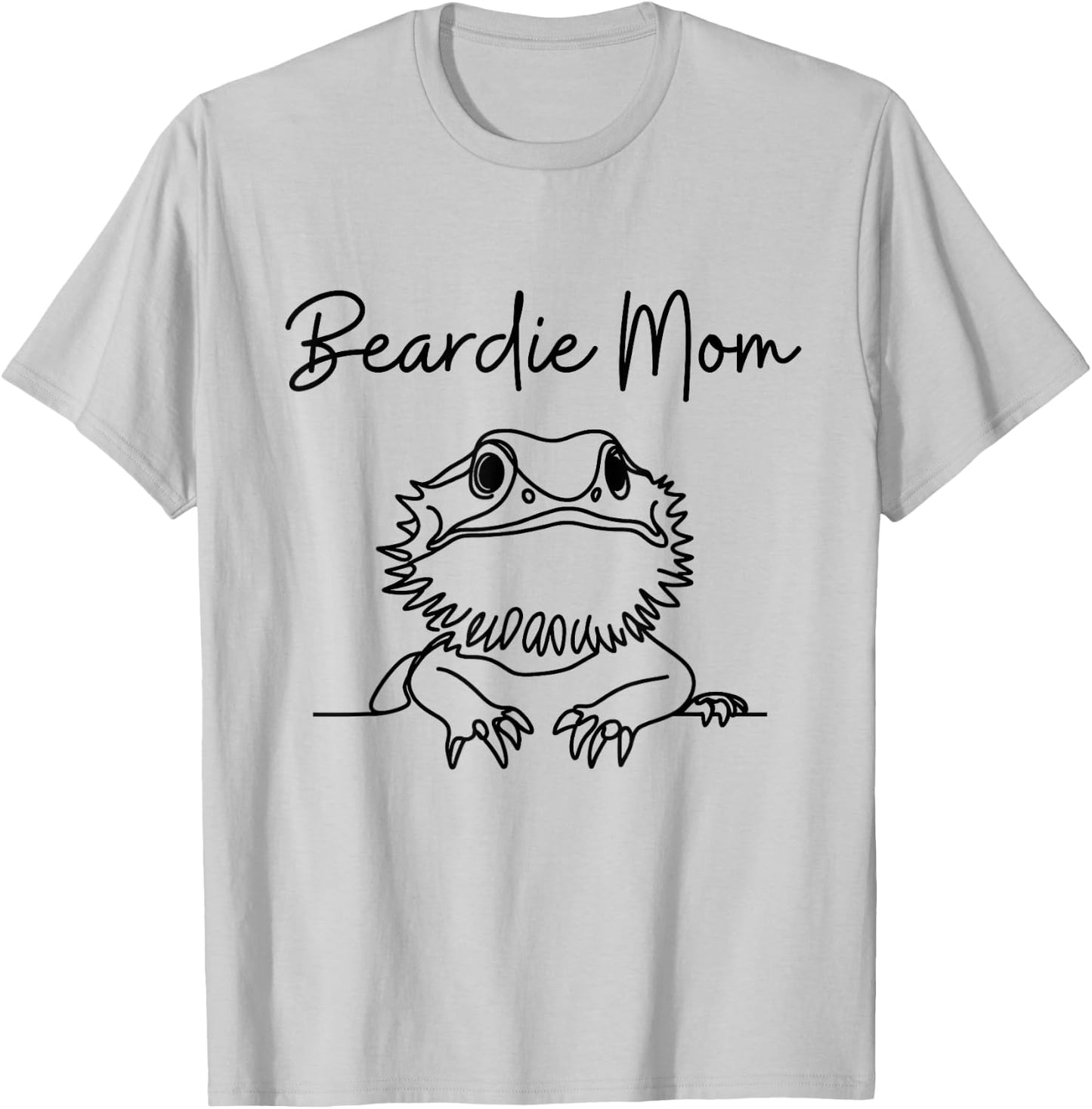 Cute Bearded Dragon Reptile Mom , Beardie Lizard T-Shirt - T-Shirt | Ash