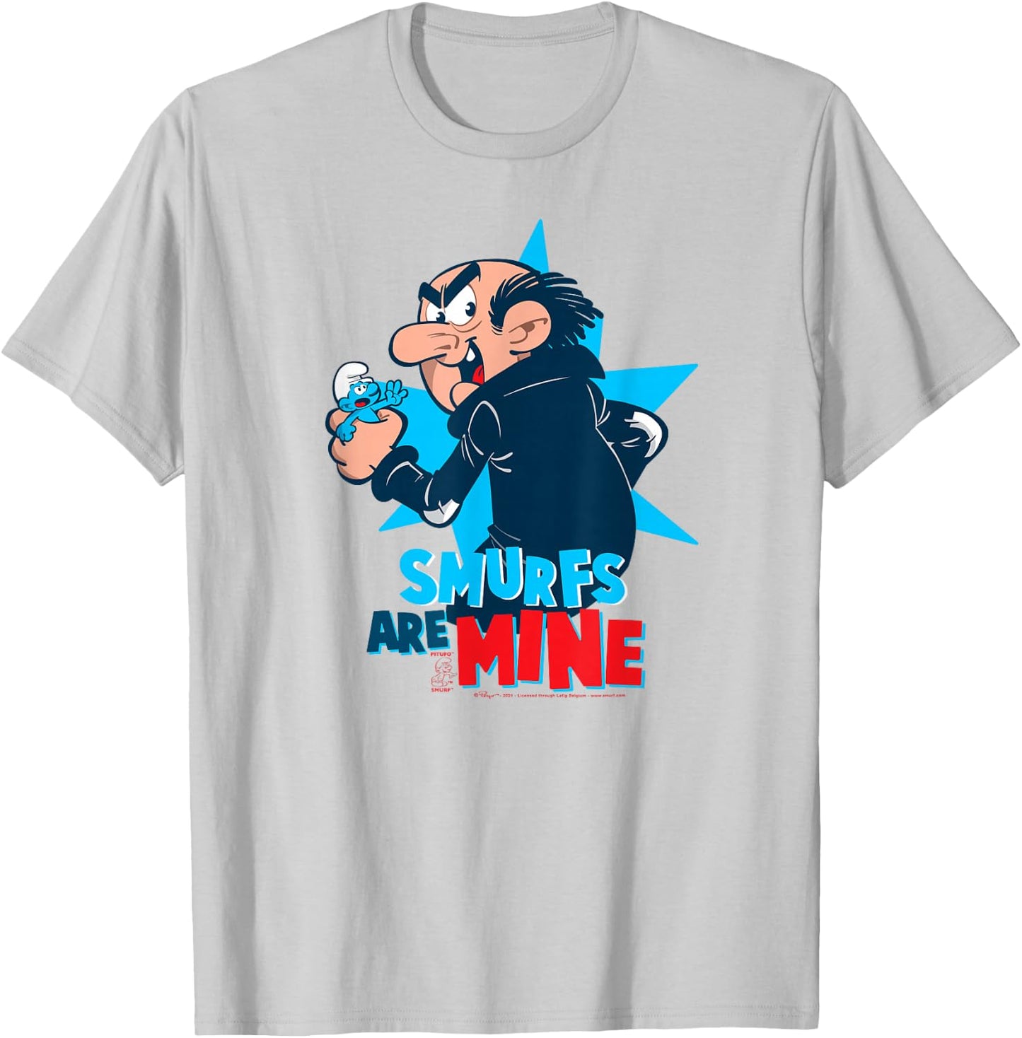 The Smurfs Gargamel Smurfs are Mine T-Shirt - T-Shirt | Ash