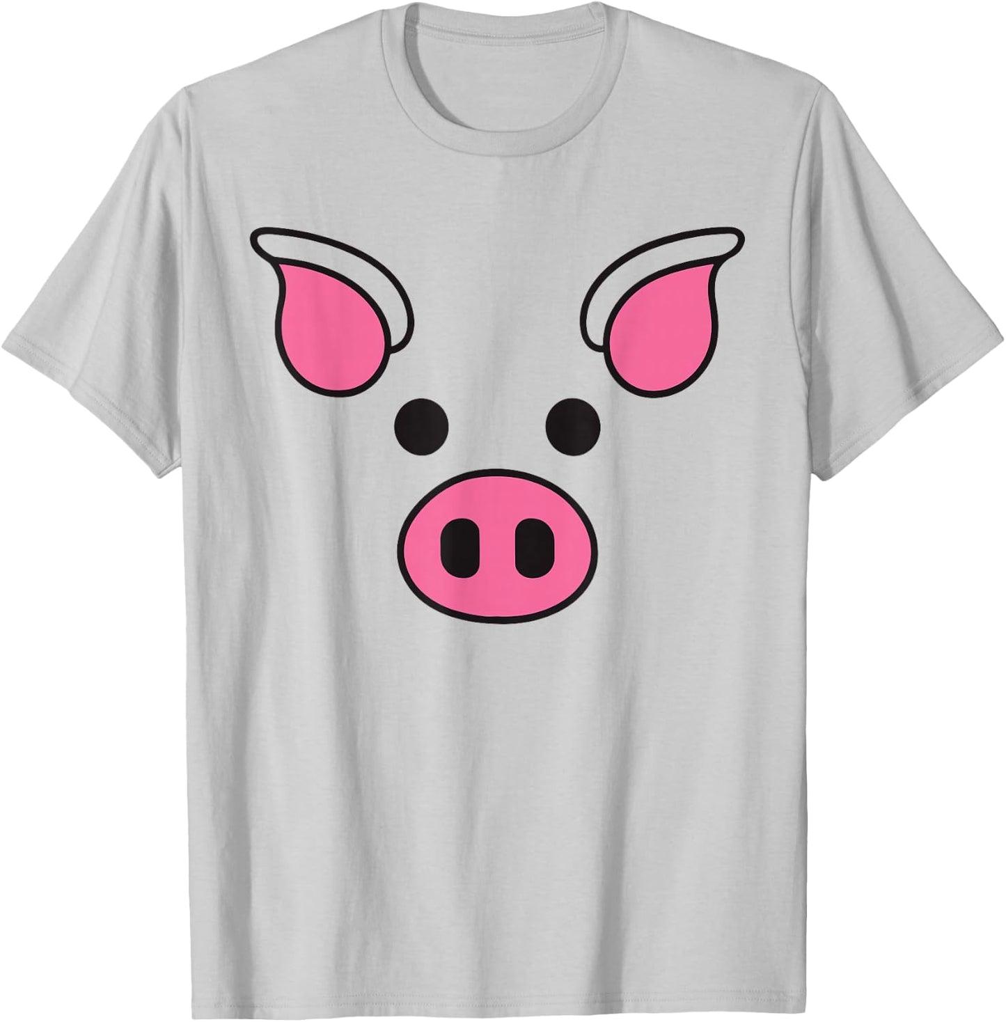 Pig Face Costume for Adult, Child, Men and Women T-Shirt - T-Shirt | Ash