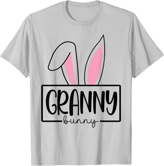 Funny Granny Bunny Happy Easter Family Matching T-Shirt - T-Shirt | Ash